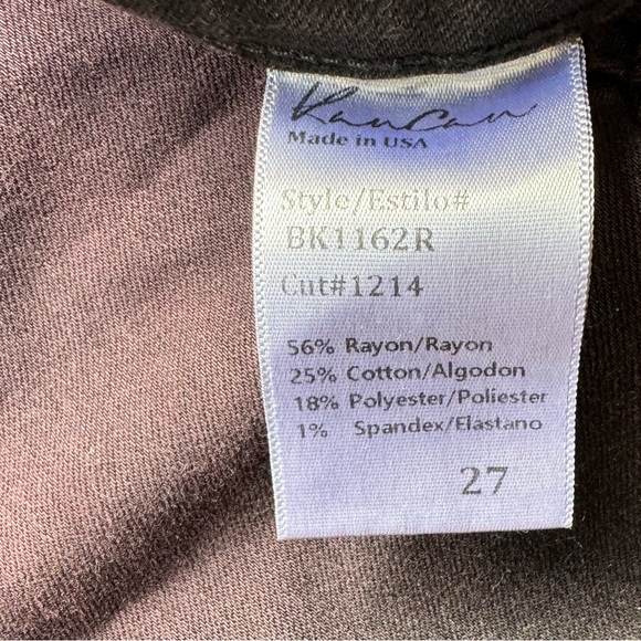 KanCan 27 Mid Rise Jegging Purple Black Stretch Denim Jeans - Picture 3 of 4